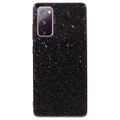 Glitter Series Samsung Galaxy S20 FE Hybrid Cover - Sort