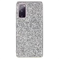 Glitter Series Samsung Galaxy S20 FE Hybrid Cover - Sølv