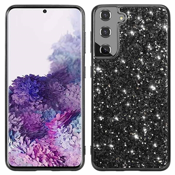 Samsung Galaxy S21 FE 5G Glitter Series Hybrid Cover - Sort