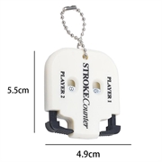 Golf Scoretæller til 2 Spillere - manuel - hvid