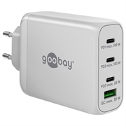 Goobay 100W GaN-hurtigoplader med flere porte - 3x USB-C, USB-A