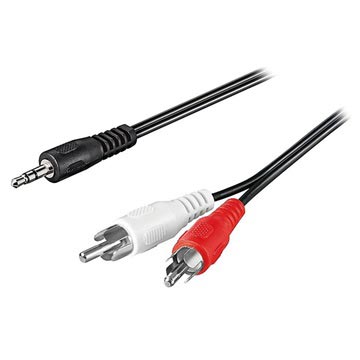 Goobay 3.5mm / 2 x RCA Lydkabel Adapter - 1.5m