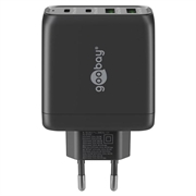 Goobay 68W PD GaN-hurtigoplader med flere porte - sort
