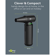 Goobay trådløs luftstøvsuger Superior - 130000rpm, 180W - sort