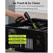 Goobay trådløs luftstøvsuger Superior - 130000rpm, 180W - sort