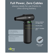 Goobay trådløs luftstøvsuger Superior - 130000rpm, 180W - sort