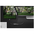 Goobay Dual Screen USB-C / HDMI Adapter - 4K UHD - Sort