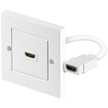 Goobay HDMI 2.0 Vægudtag - Hvid