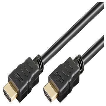 Goobay 4K HDMI 1.4 Kabel med Ethernet - Guldbelagt - 1m
