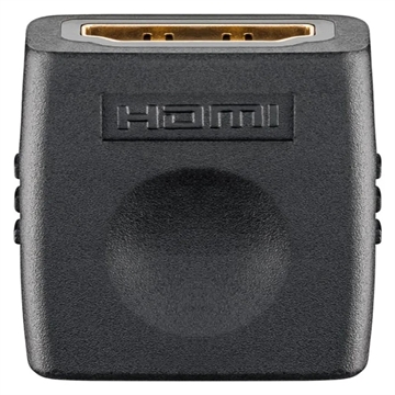 Goobay HDMI 2.0 Adapter - Guldbelagt - Sort