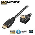 Goobay High Speed HDMI Kabel med Ethernet - 90° Vinklet - 1m