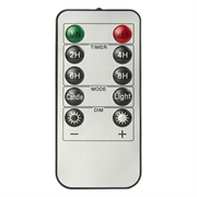 Goobay LED stearinlys af ægte voks med fjernbetjening - 5 stk. - Hvid