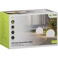 Goobay LED-solcelledrevne RGBW-dekorationskugler - størrelse M - 2 stk.
