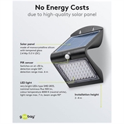 Goobay LED-solvægslampe med bevægelsessensor - 4W