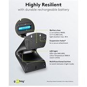 Goobay LED-solvægslampe med bevægelsessensor - 4W