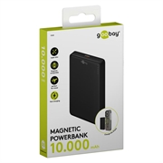 Goobay magnetisk trådløs powerbank 10000mAh - sort
