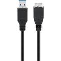 Goobay Micro USB-B-kabel - USB 3.0 - 0,5 m - Sort