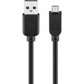 Goobay Micro USB-kabel - 0,3 m - sort