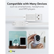 Goobay Micro USB-kabel - 1m - hvid