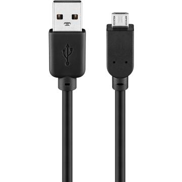 Goobay Micro USB-kabel - 5 m - sort