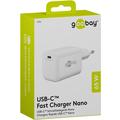 Goobay Nano 65W USB-C PD GaN-hurtigoplader - hvid