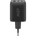 Goobay Nano 65W USB-C PD GaN-hurtigoplader med flere porte