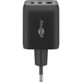 Goobay Nano 65W USB-C PD GaN-hurtigoplader med flere porte