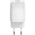 Goobay Nano 65W USB-C PD GaN-hurtigoplader med flere porte - hvid