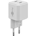 Goobay Nano GaN Dual USB-C PD hurtigoplader 35W