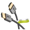Goobay Plus Slim High Speed HDMI-kabel med Ethernet - 1m