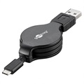 Goobay Sammentrækkeligt USB 2.0 / USB 3.1 Type-C Kabel - Sort