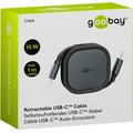 Goobay udtrækkeligt USB-C-kabel - 1m, 15W