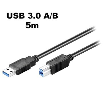 Goobay SuperSpeed USB 3.0 Type-A / USB 3.0 Type-B Kabel - 5m