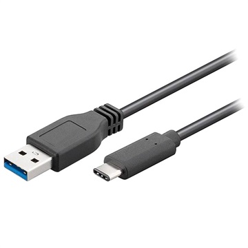 Goobay USB 3.0 / USB Type-C Kabel - 0.5m - Sort
