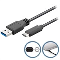 Goobay USB 3.0 / USB Type-C Kabel - 0.5m - Sort
