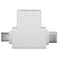Goobay USB 3.0 til MicroUSB og USB-C T-Adapter