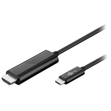 Goobay USB 3.1 Type-C / HDMI Kabel - 1.8m - Sort