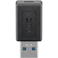 Goobay USB-C-adapter - USB-C hun/USB-A han - sort