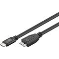Goobay USB-C-kabel - USB-C/Micro USB 3.0 - 0,6 m - Sort