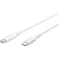 Goobay USB-C silikone-kabel - 1.5m, 60W - hvid