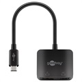 Goobay USB-C til DisplayPort/HDMI Adapter - Sort