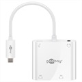 Goobay USB-C til HDMI/VGA Adapter - PD 100W - Hvid