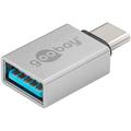 Goobay USB-C til USB-A hun-adapter - sølv
