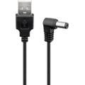 Goobay USB-kabel med strømstik 5,5x2,1 mm - 1,5m (Open Box - Bulk) - sort