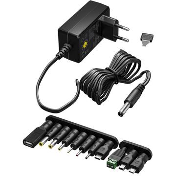 Goobay Universel strømforsyning med 11 udskiftelige adaptere - 3-12V
