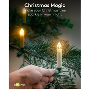 Goobay trådløse LED-juletræslys - 20 stk. - Varm hvid