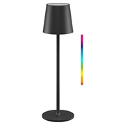Goobay trådløs LED-bordlampe RGBW med berøringsbetjening - 38cm - sort