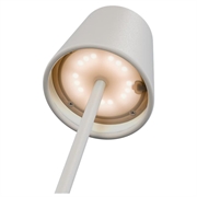 Goobay trådløs LED-bordlampe RGBW med berøringsbetjening - hvid