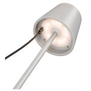 Goobay trådløs LED-bordlampe RGBW med berøringsbetjening - hvid