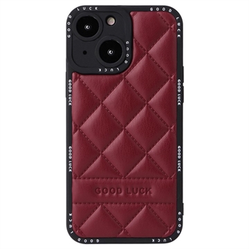 Good Luck Rhombic Grid iPhone 14 Hybrid Cover - Vinrød